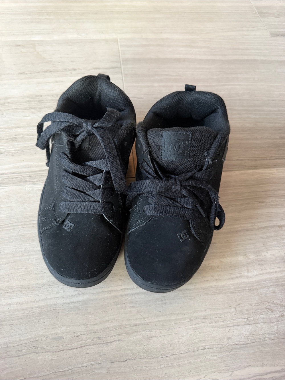 DC Kids Black High-Top Skate Sneakers